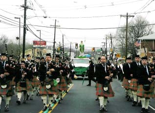 Saint Columcille United Gaelic Pipe Band.